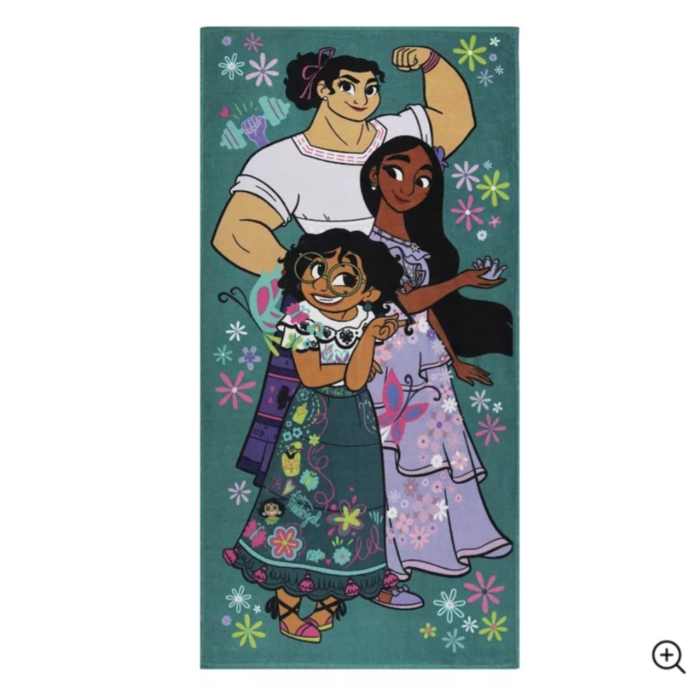 The Big One Kids Disney Encanto cotton quick dry beach towel.  NWT